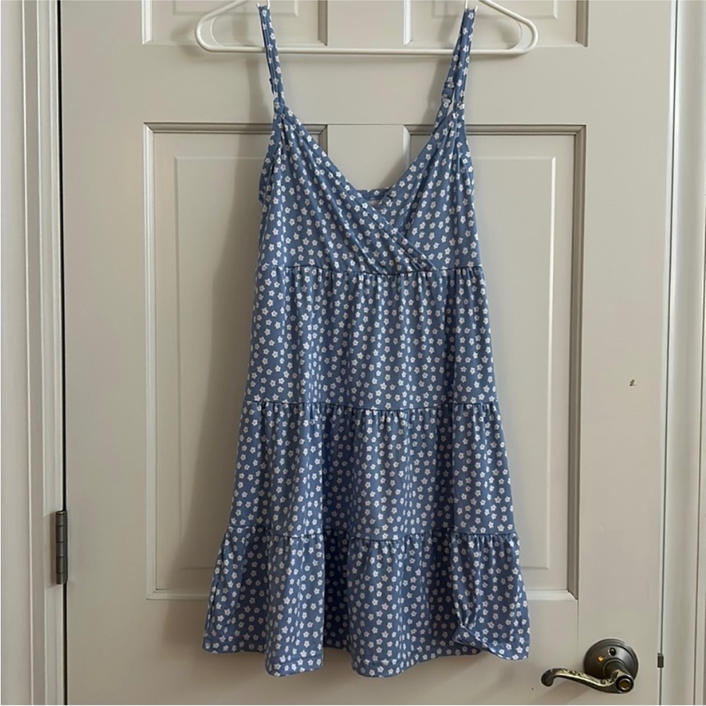 Hollister blue floral sundress NWT